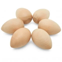 All Paint Products Wood Egg Unfinished - 2"