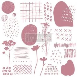 Prima Re-Design Abstract Scribbles Redesign Decor Clear-Cling Stamp