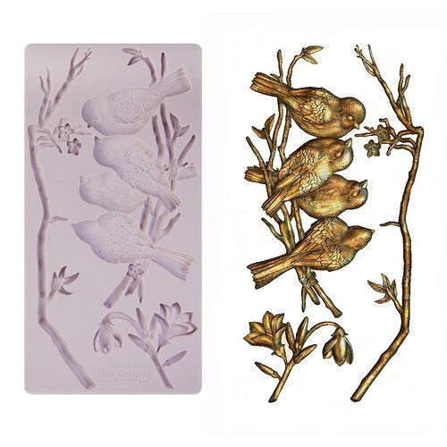 Prima Re-Design Decor Moulds Avian Love Silicone Mold Redesign With Prima Decor Mould 3 Prima Re-Design Decor Moulds Avian Love Silicone Mold Redesign With Prima Decor Mould