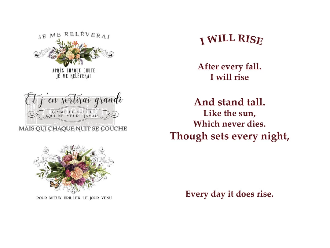 Prima Re-Design Beautiful Sunshine Transfer - Total Sheet Size: 24″ X 35″ 6 Prima Re-Design Beautiful Sunshine Transfer - Total Sheet Size: 24″ X 35″