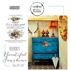 Prima Re-Design Beautiful Sunshine Transfer - Total Sheet Size: 24″ X 35″