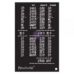 Prima Re-Design Redesign Stencils Book Of Numbers Stencil Redesign With Prima Finnabair Stencil 6″X9″