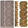 Prima Re-Design CeCe Border Lace Silicone Mold Redesign With Prima Decor Mould