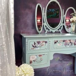 Prima Re-Design REDESIGN DECOR TRANSFERS® – BURGUNDY ROSE GARDEN – TOTAL SHEET SIZE 24″ X 35″, CUT INTO 3 SHEETS