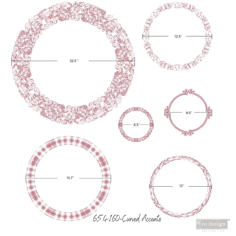 Prima Re-Design Curved Accents Stamp Redesign Decor Clear-Cling Stamp Decor Clear-Cling Stamps 5 Prima Re-Design Curved Accents Stamp Redesign Decor Clear-Cling Stamp Decor Clear-Cling Stamps