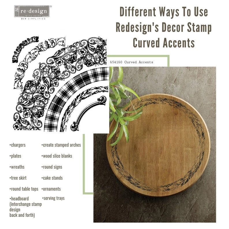 Prima Re-Design Curved Accents Stamp Redesign Decor Clear-Cling Stamp Decor Clear-Cling Stamps 3 Prima Re-Design Curved Accents Stamp Redesign Decor Clear-Cling Stamp Decor Clear-Cling Stamps