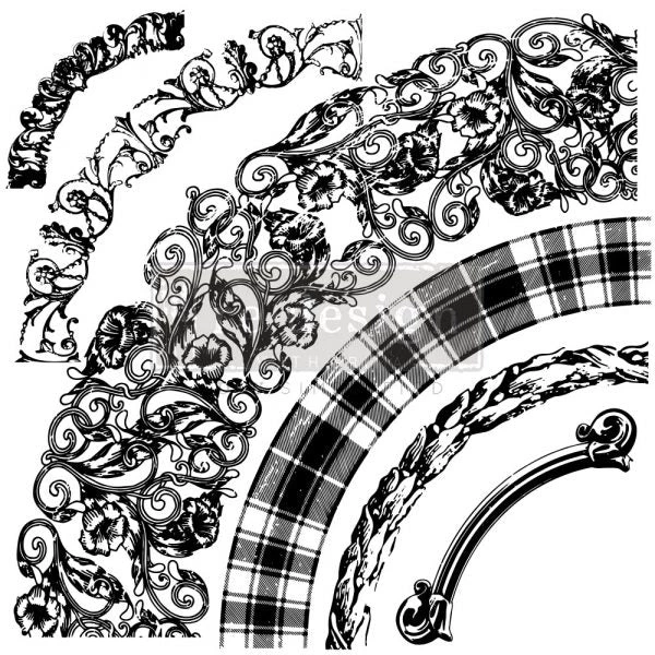 Prima Re-Design Curved Accents Stamp Redesign Decor Clear-Cling Stamp Decor Clear-Cling Stamps 4 Prima Re-Design Curved Accents Stamp Redesign Decor Clear-Cling Stamp Decor Clear-Cling Stamps