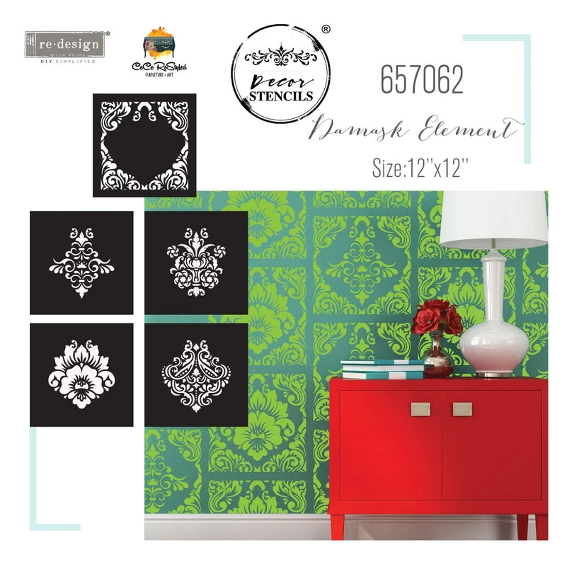 Prima Re-Design Damask Elements CeCe ReStyled Mix & Style 5 Piece Stencil Redesign With Prima 3 Prima Re-Design Damask Elements CeCe ReStyled Mix & Style 5 Piece Stencil Redesign With Prima