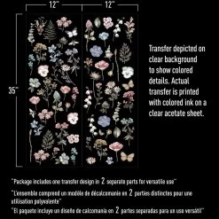 Prima Re-Design Delicate Fleur Transfer Redesign With Prima – 22″ X 30″