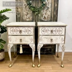 Prima Re-Design Decor Transfers Distressed Borders II Transfer Redesign With Prima - Total Sheet Size: 24″ X 35″, CUT INTO 3 SHEETS