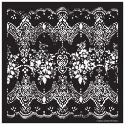 Prima Re-Design Redesign Stencils Distressed Wallpaper Stencil Redesign With Prima Size 18"× 21"