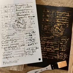 Prima Re-Design Redesign Stencils Documented Stencil Finnabair Redesign With Prima Stencil Size 6″X9″