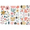 Prima Re-Design Doodle Flowers Mini-Transfer Redesign With Prima Total Sheet Size: 6″ X 12″