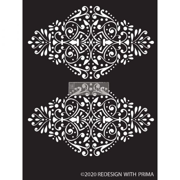 Prima Re-Design Dotted Flourish Stencil Redesign With Prima Size 9"×13.5" 3 Prima Re-Design Dotted Flourish Stencil Redesign With Prima Size 9"×13.5"