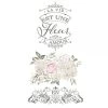 Prima Re-Design REDESIGN DÉCOR TRANSFERS® – LA VIE EST UNE FLEUR 17″X 27″ Decor Transfers