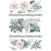 Prima Re-Design Evergreen Florals Transfer Redesign With Prima - Sheet Size: 24″ X 35″, Cut Into 3 Sheets