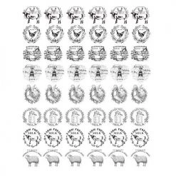 Prima Re-Design Decor Transfers Farm Sweet Farm Knob Transfer Redesign With Prima 8.5" X 10.5" Sheet