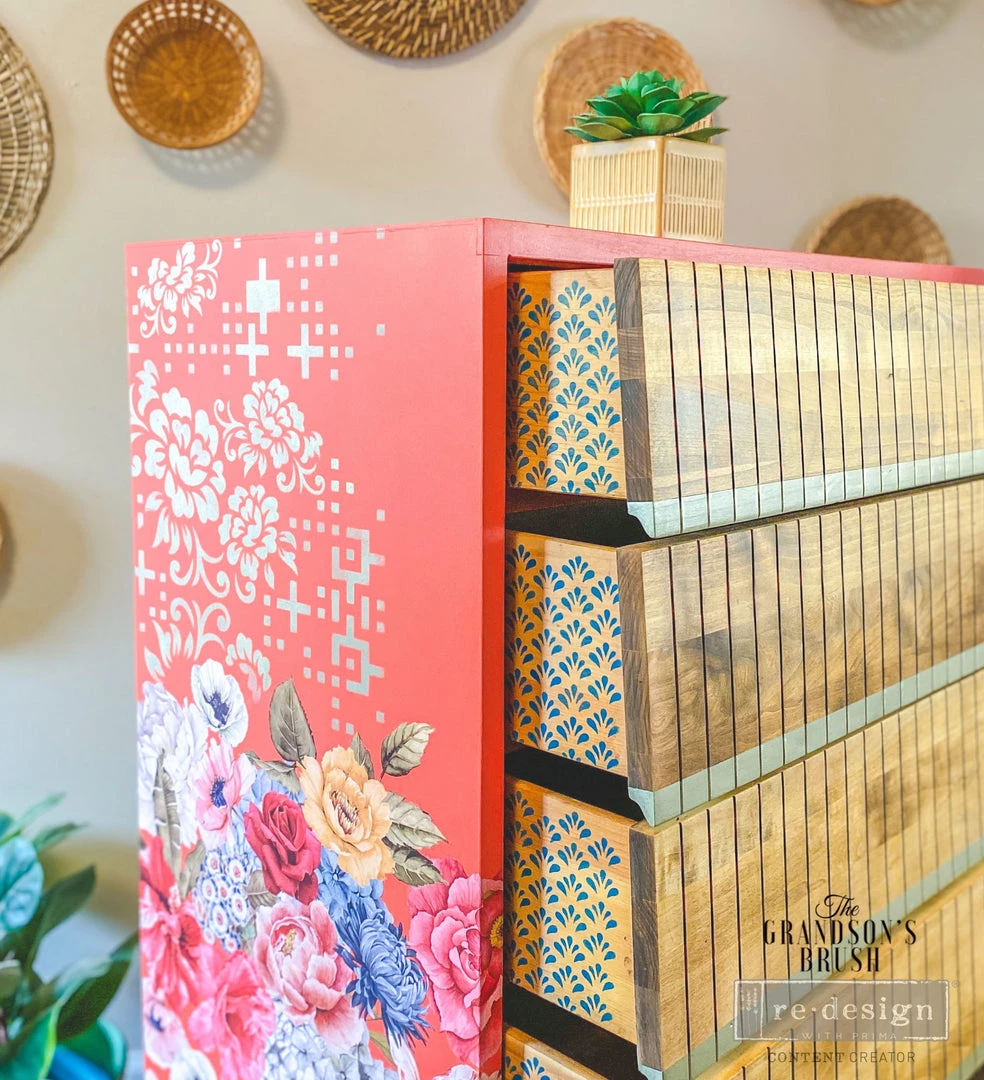 Prima Re-Design Redesign Stencils Floral Matrix Stencil CeCe Restyled Redesign With Prima Size 18"×25.5" 9 Prima Re-Design Redesign Stencils Floral Matrix Stencil CeCe Restyled Redesign With Prima Size 18"×25.5"