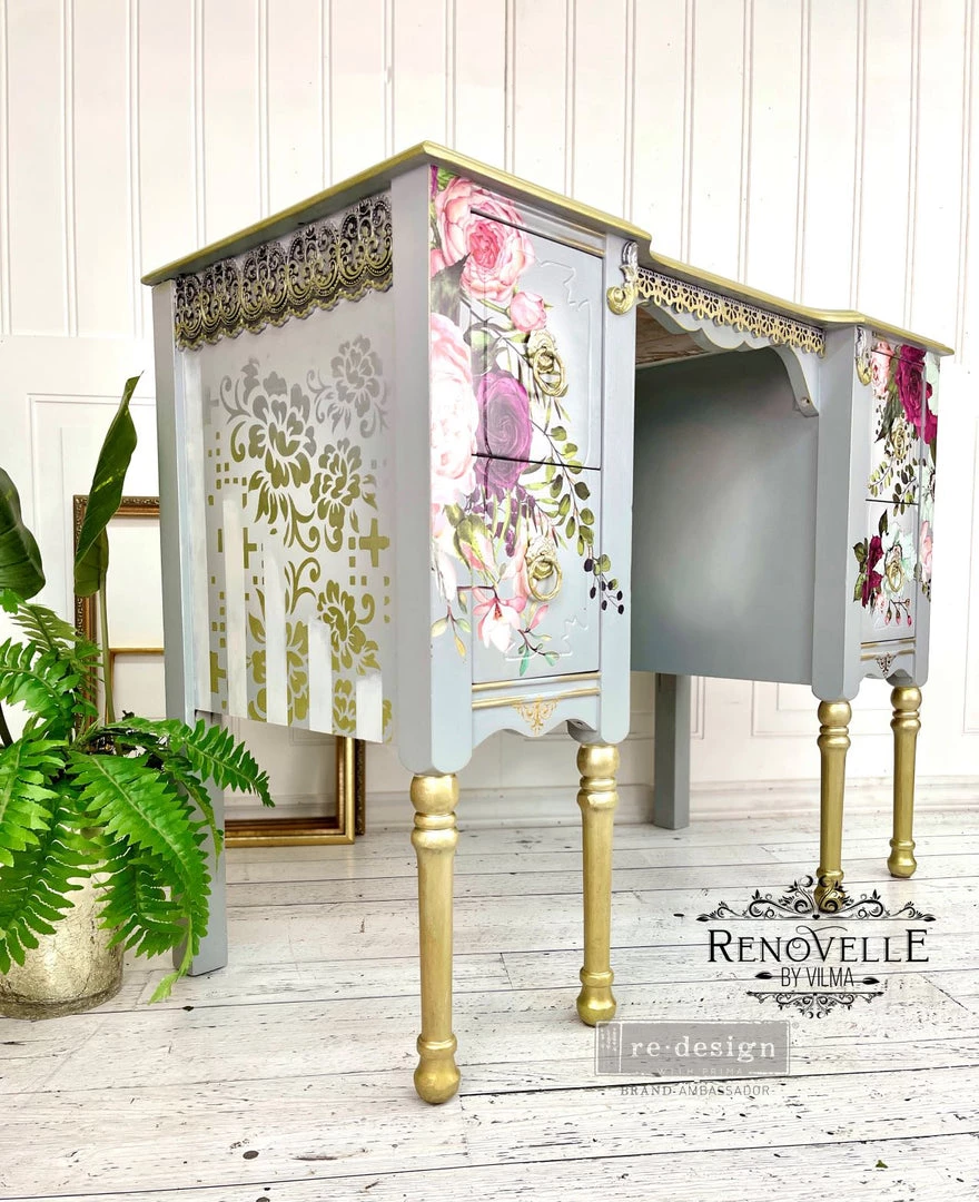 Prima Re-Design Redesign Stencils Floral Matrix Stencil CeCe Restyled Redesign With Prima Size 18"×25.5" 6 Prima Re-Design Redesign Stencils Floral Matrix Stencil CeCe Restyled Redesign With Prima Size 18"×25.5"