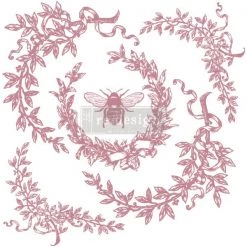 Prima Re-Design French Laurels Stamp Redesign Decor Clear-Cling Stamp