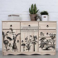 Prima Re-Design FUNGI FOREST – TOTAL SHEET SIZE 24″ X 35.3″, CUT INTO 2 SHEETS Decor Transfers