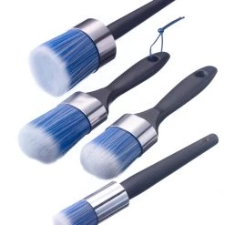 All Paint Products Blue Ice Wax And Chalk Oval Short Brush Size 1 1/2"