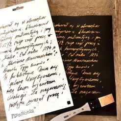 Prima Re-Design Ghostwriter Stencil Finnabair Redesign With Prima Stencil Size 6″X9″