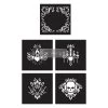 Prima Re-Design Glam Punk CeCe ReStyled Mix & Style 5 Piece Stencil Redesign With Prima 12" X 12" Size Redesign Stencils 1 Prima Re-Design Glam Punk CeCe ReStyled Mix & Style 5 Piece Stencil Redesign With Prima 12" X 12" Size Redesign Stencils