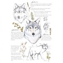 Prima Re-Design Gray Wolf Transfer Redesign With Prima – TOTAL SHEET SIZE 24″X35″, CUT INTO 3 SHEETS Wholesale