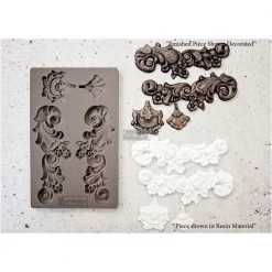 Prima Re-Design Groeneville Crest Silicone Mold Redesign With Prima Decor Mould Decor Moulds