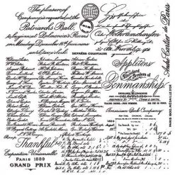 Prima Re-Design Handwritten Note Stamp Redesign Decor Clear-Cling Stamp