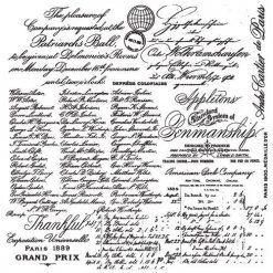 Prima Re-Design Decor Clear-Cling Stamps Handwritten Note Stamp Redesign Decor Clear-Cling Stamp