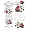 Prima Re-Design Decor Transfers Hopeful Wishes Transfer Redesign With PRima – DESIGN SIZE 22″ X 30″, CUT INTO 3 SHEETS