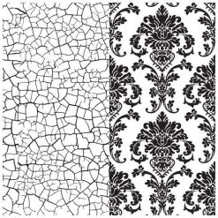 Prima Re-Design Decor Clear-Cling Stamps Imperial Crackle Stamp Redesign Decor Clear-Cling Stamp