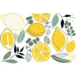 Prima Re-Design Lemon Mini-Transfer Redesign With Prima Total Sheet Size: 6″ X 12″ Decor Transfers