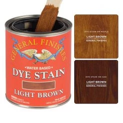 Light Brown Dye Stain General Finishes
