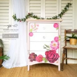 Prima Re-Design REDESIGN DECOR TRANSFERS® – LUSH FLORAL I – TOTAL SHEET SIZE 48″ X 35″, CUT INTO 6 SHEETS