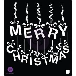 Prima Re-Design Redesign Stencils Merry Christmas Stencil A Victorian Christmas Redesign With Prima Finnabair