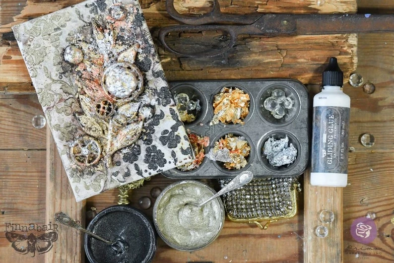 Prima Re-Design Silver Metallic Flakes Art Ingredients – 1 Jar Wholesale 8 Prima Re-Design Silver Metallic Flakes Art Ingredients – 1 Jar Wholesale