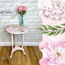 Prima Re-Design Morning Peonies Mini Transfer Redesign With Prima Total Sheet Size: 6″ X 12″ Decor Transfers