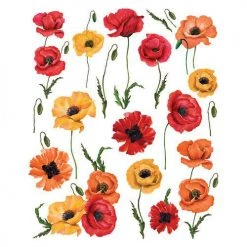 Prima Re-Design Poppy Gardens Transfer Redesign With Prima - DESIGN SIZE 24″ X 30″
