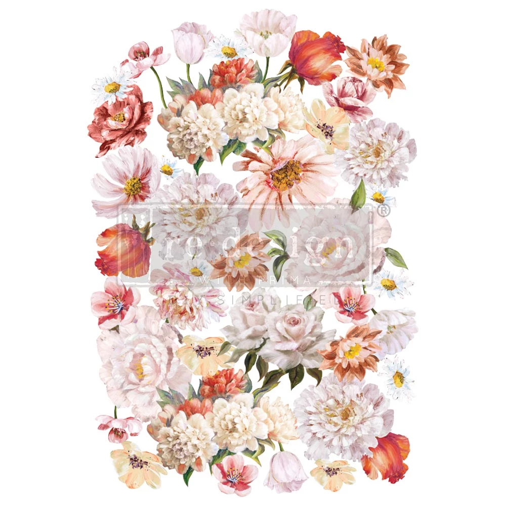 Prima Re-Design Pretty In Peach Transfer - Total Sheet Size: 24″ X 35″, CUT INTO 3 SHEETS Decor Transfers 3 Prima Re-Design Pretty In Peach Transfer - Total Sheet Size: 24″ X 35″, CUT INTO 3 SHEETS Decor Transfers