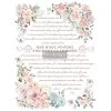 Prima Re-Design Pure Light Floral Transfer Redesign With Prima – TOTAL SHEET SIZE 24″X35″, CUT INTO 3 SHEETS Decor Transfers