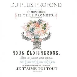 Prima Re-Design Decor Transfers Royal Bouquet Transfer Redesign With Prima - Total Sheet Size: 24″ X 35″, CUT INTO 3 SHEETS