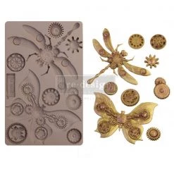 Prima Re-Design Mechanical Insectica Silicone Mold Redesign With Prima Decor Mould