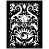 Prima Re-Design All Seeing Ikat Pattern Stencil CeCe Restyled Redesign With Prima Size 18"×25.5"