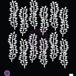 Prima Re-Design Shell Ginger Stencil Redesign With Prima Size 6"× 6" Redesign Stencils