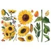 Prima Re-Design Sunflower Afternoon Mini-Transfer Redesign With Prima Total Sheet Size 6″ X 12″ Decor Transfers