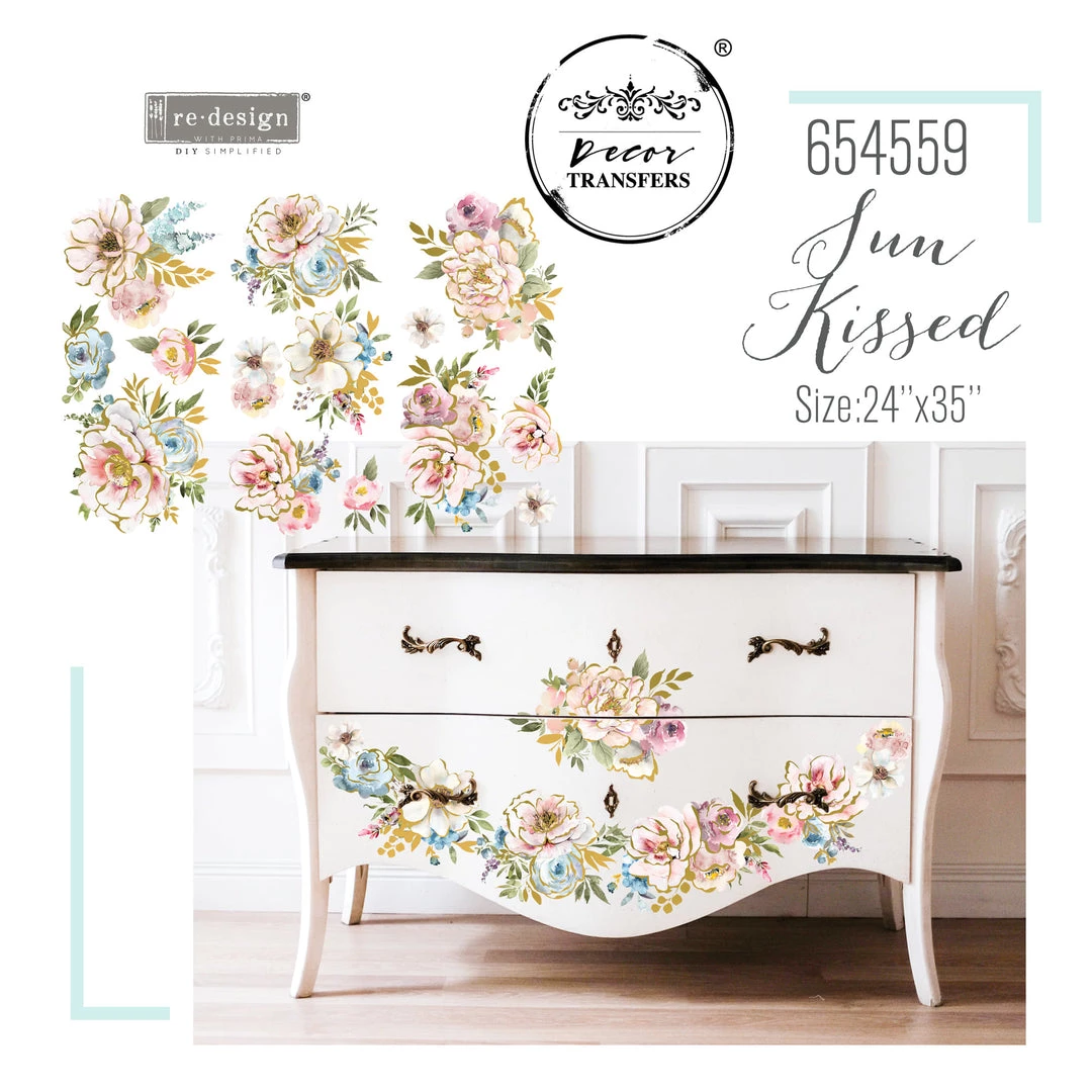 Prima Re-Design Sun Kissed Transfer - Total Sheet Size: 24″ X 35″ Decor Transfers 4 Prima Re-Design Sun Kissed Transfer - Total Sheet Size: 24″ X 35″ Decor Transfers