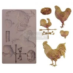 Prima Re-Design Decor Moulds Sunny Morning Friends Silicone Mold Redesign With Prima Decor Mould